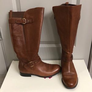 Naturalizer Wide Calf Riding Boots - OBO